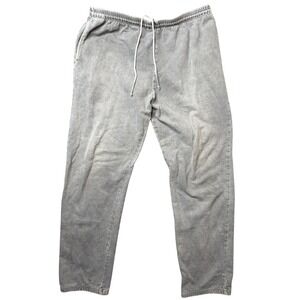 McIntosh & Seymour Sweatpants Mens Large Gray Mineral Wash Made in USA Cotton